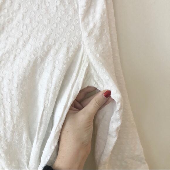 Anthro HD in Paris White Tie Waist Blouse - Picture 4 of 8